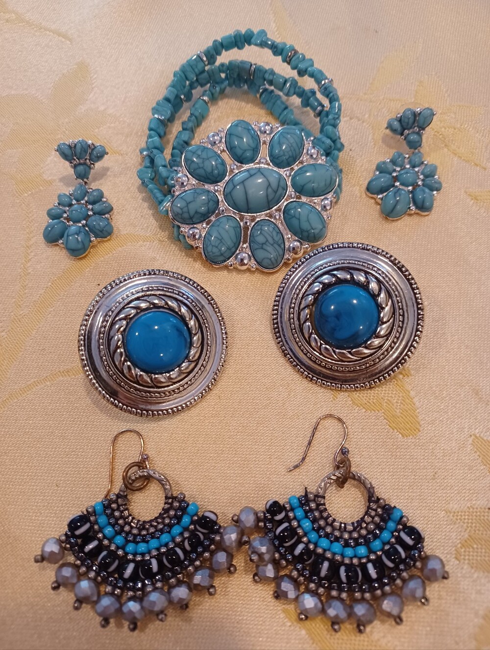 Faux Turquoise Jewelry Assortment